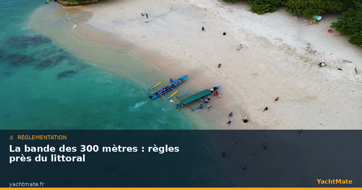 La bande des 300 mètres : règles de navigation près du littoral