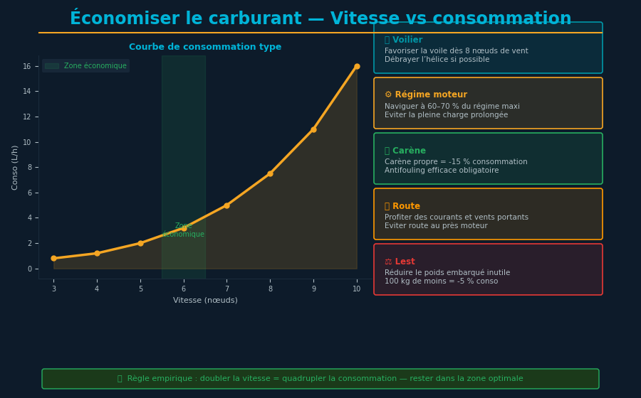 Bateau navigant sous voile pour économiser carburant