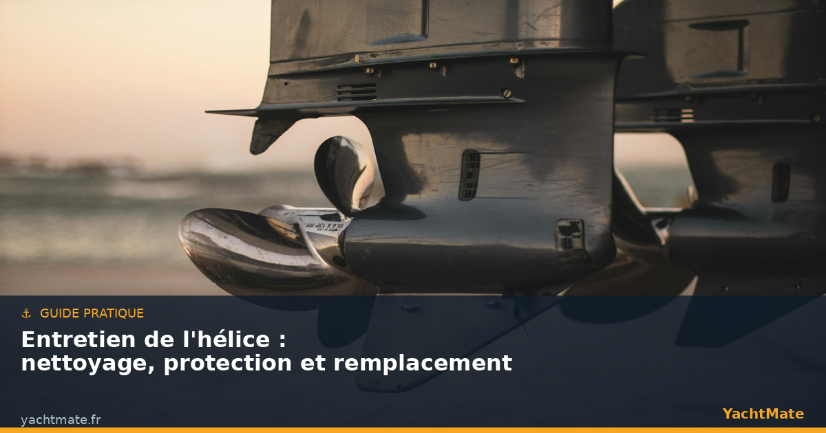 Entretien de l'hélice de bateau