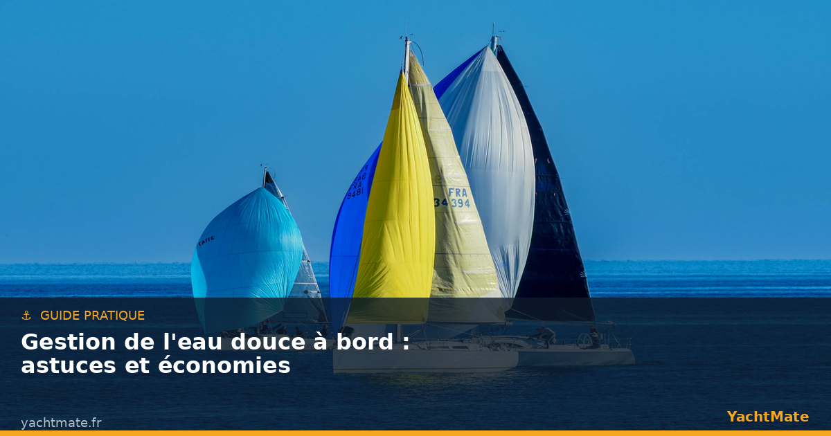 Gestion de l'eau douce à bord d'un voilier