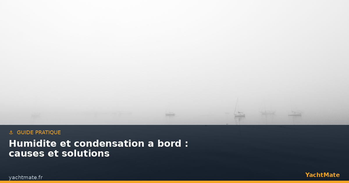 Humidité et condensation à bord : causes et solutions