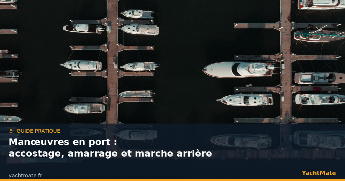 Manœuvres en port accostage amarrage