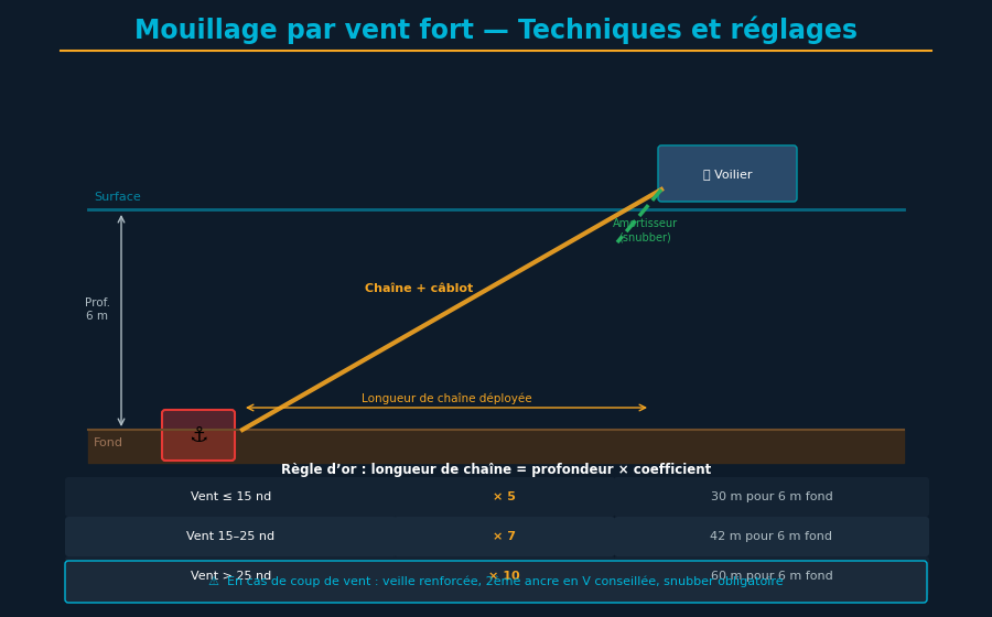 Techniques de Mouillage par Vent Fort : Guide Complet