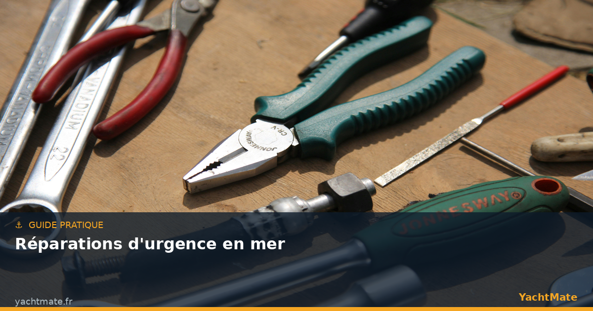 Réparations d'urgence en mer