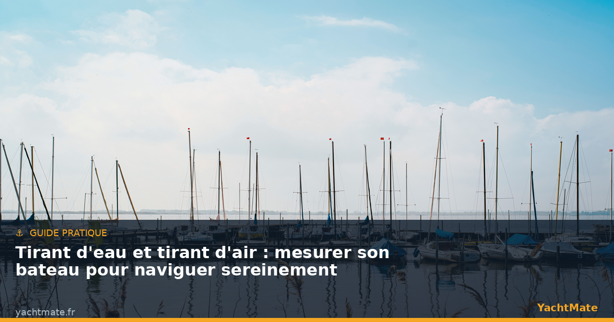Tirant d'eau et tirant d'air : bien mesurer son bateau